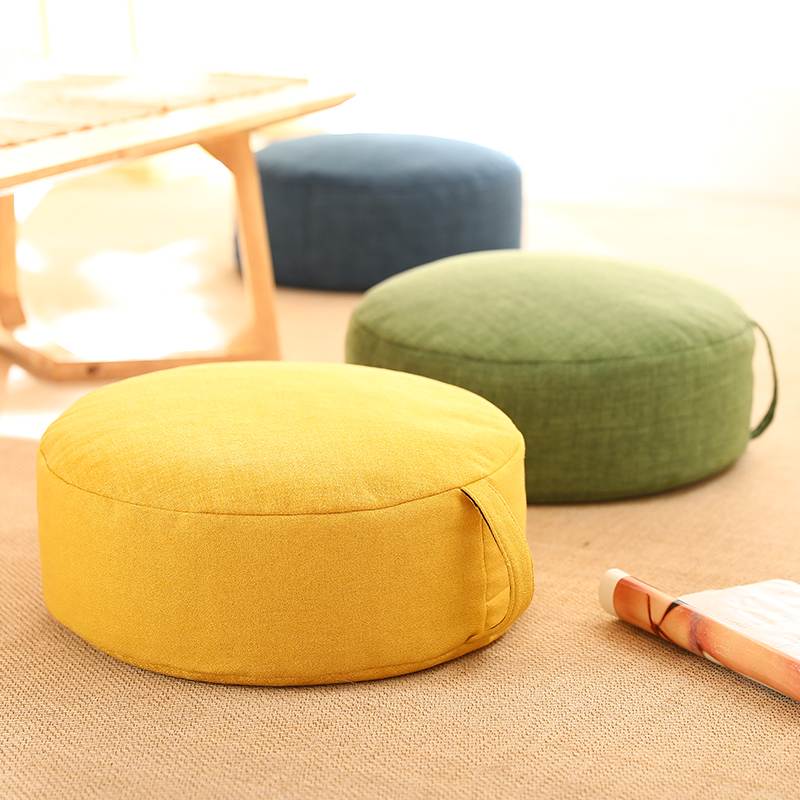 Meditation Cushion Zafu - وسادة أرضية عصرية، وسادة جلوس، حصيرة