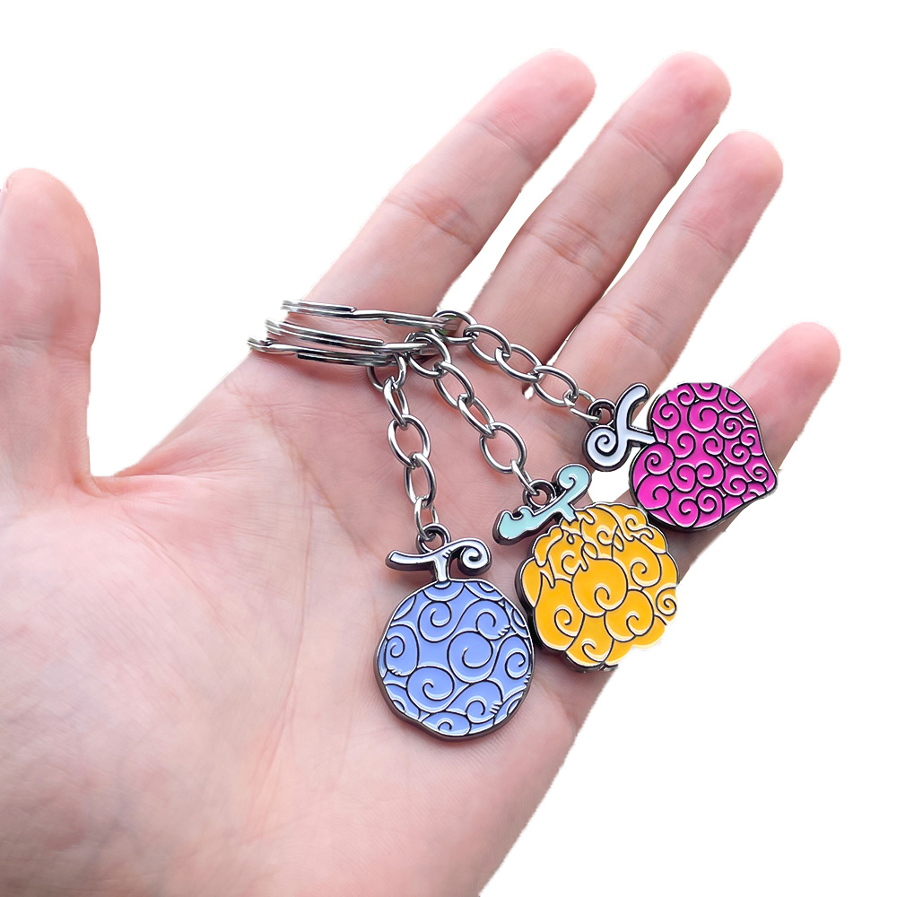 Health Wellness Gifts - سلاسل مفاتيح معدنية أنيمي القراصنة للرجال