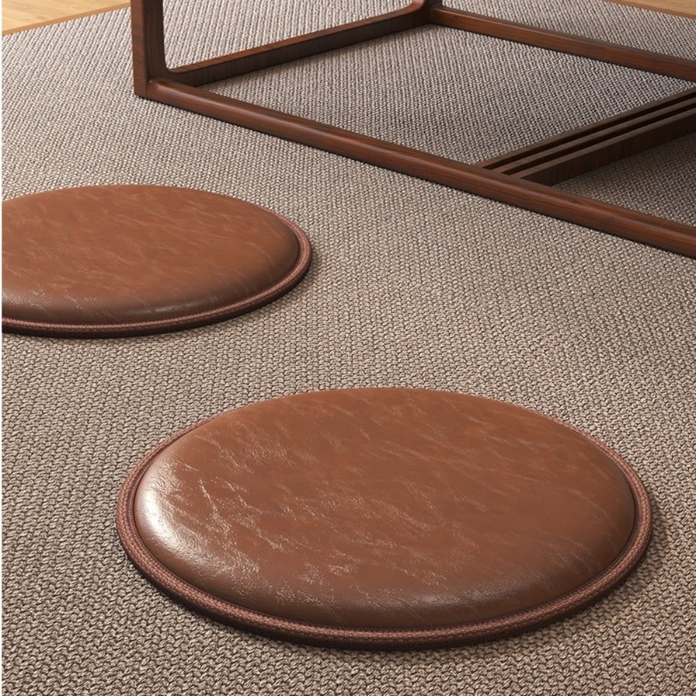 Meditation Cushion Zafu - وسادة جلدية سميكة من زافو، وسادة