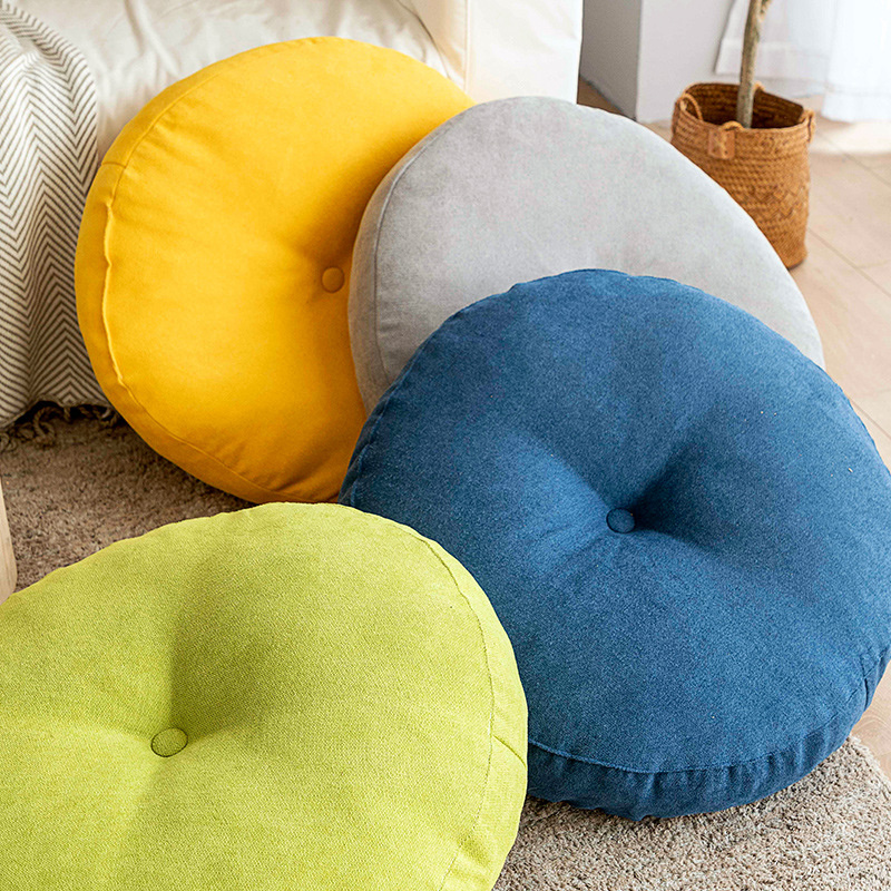 وسادة تأمل مستديرة بلون صلب ،  - مراجعة Meditation Cushion Zafu وسعره