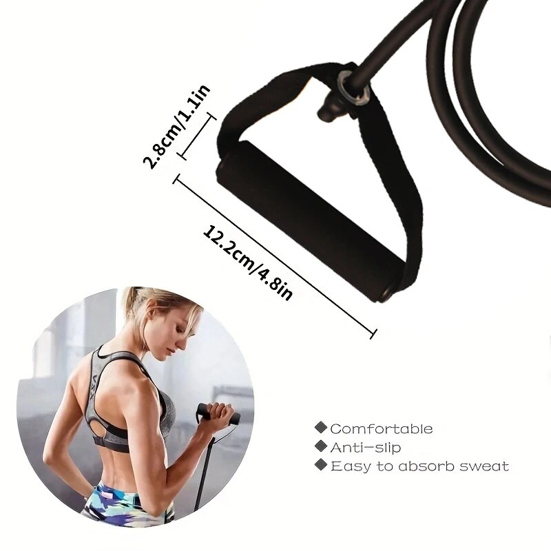أربطة مقاومة بمقابض، أربطة تمر - مراجعة Resistance Tube Set وسعره
