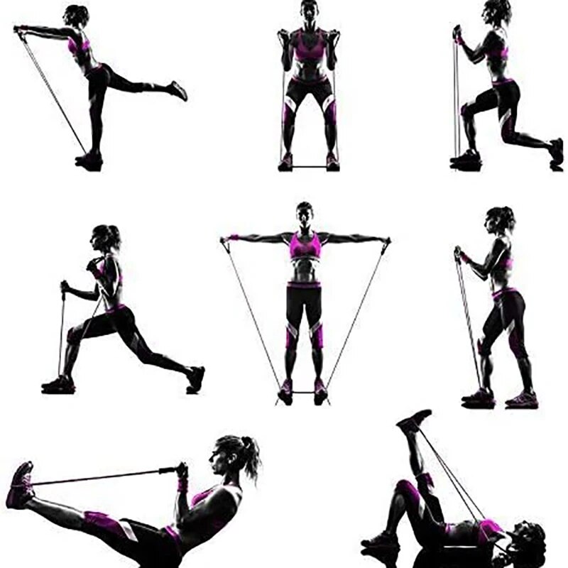 أربطة مقاومة بمقابض، أربطة تمر - مراجعة Resistance Tube Set وسعره