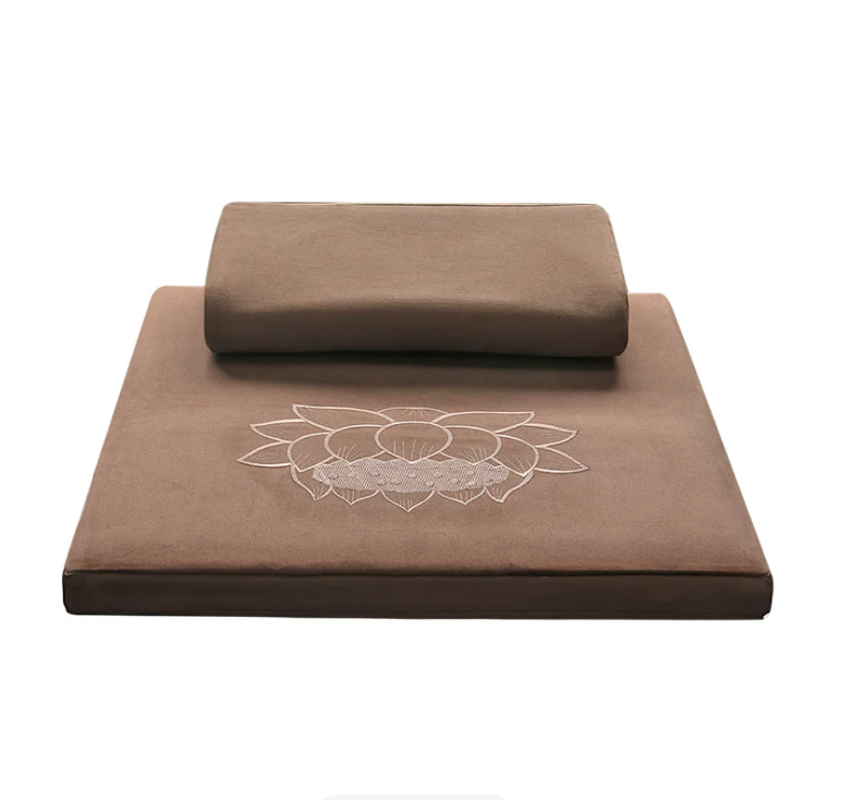 وسادة زافو للتأمل مرتفعة، مطرز - مراجعة Meditation Cushion Zafu وسعره
